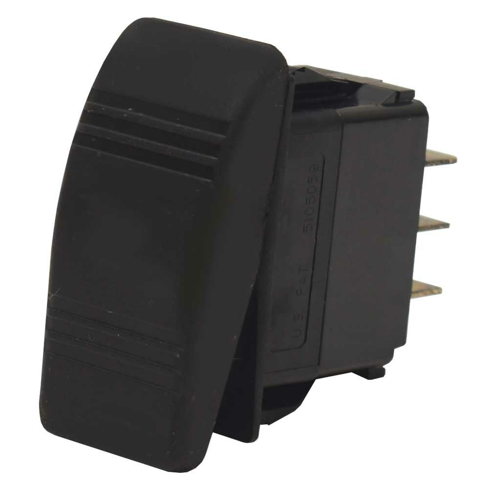 Carling On-Off Contura III Boat Rocker Switch | 3 Spade Blank 12 VoltO