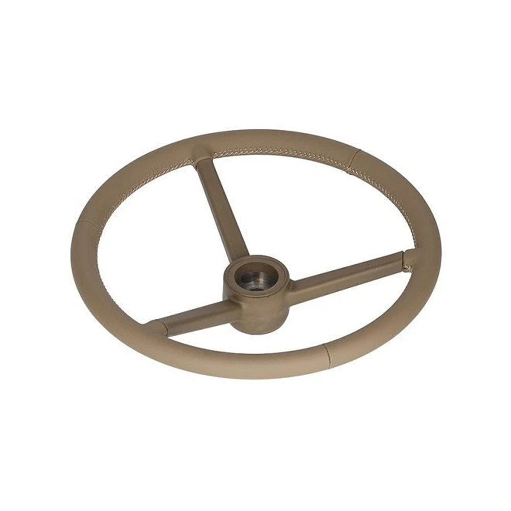 Steering Wheel Leather Wrapped Brown Fits John Deere 6620 6300 6600