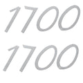 Lund Boat 1700 Decal Silver Stickers by Lund