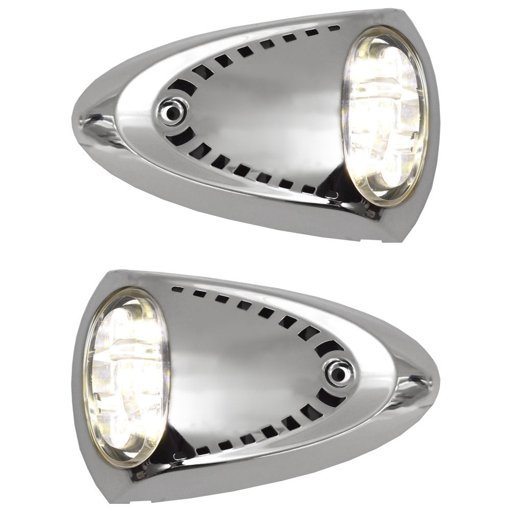 Attwood Boat Docking Lights 6522SS1 Stainless Steel LED Pair by Attwood