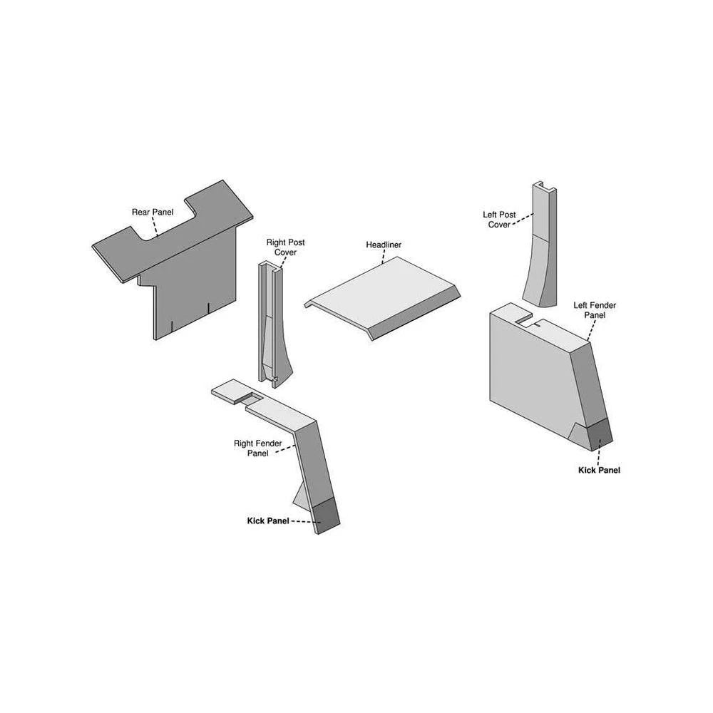 Fits Case 2394 Series Lower Cab Kit