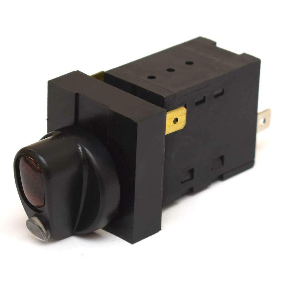 Boat Rotary On/Off Switch Black Woodgrain 4 Spade Turn Style