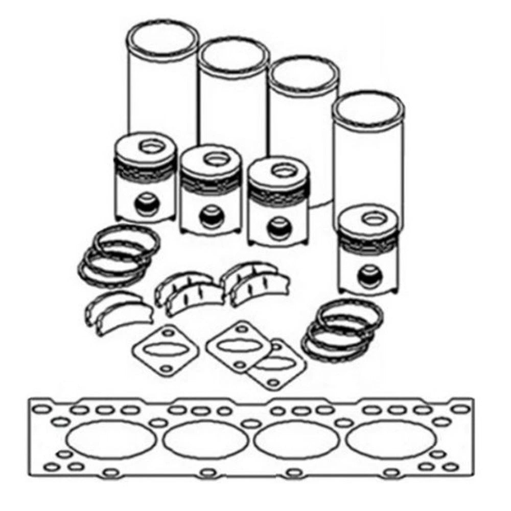 Rg18847 Major Engine Overhaul Kit Fits John Deere 644c 690c 762a 762b