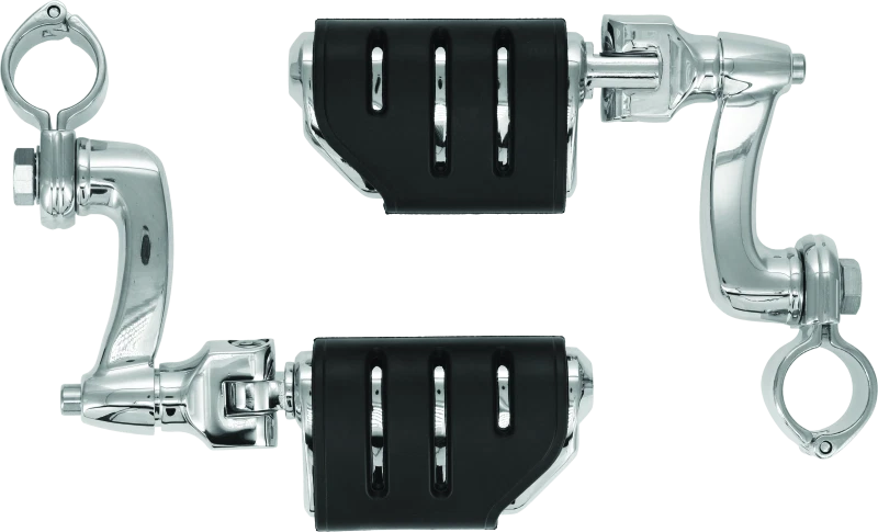 Kuryakyn Longhorn Trident Dually Offset Highway Pegs With Chrome