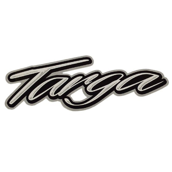 Tracker Boat Raised Decal Targa Gray Black by Tracker
