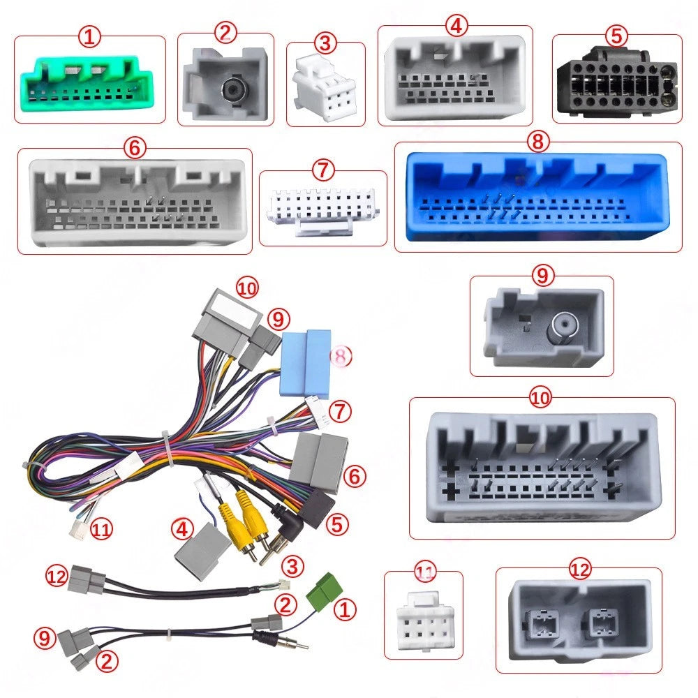 Navigation Upgrade Cable,host Power Cable+protocol Box,for Honda