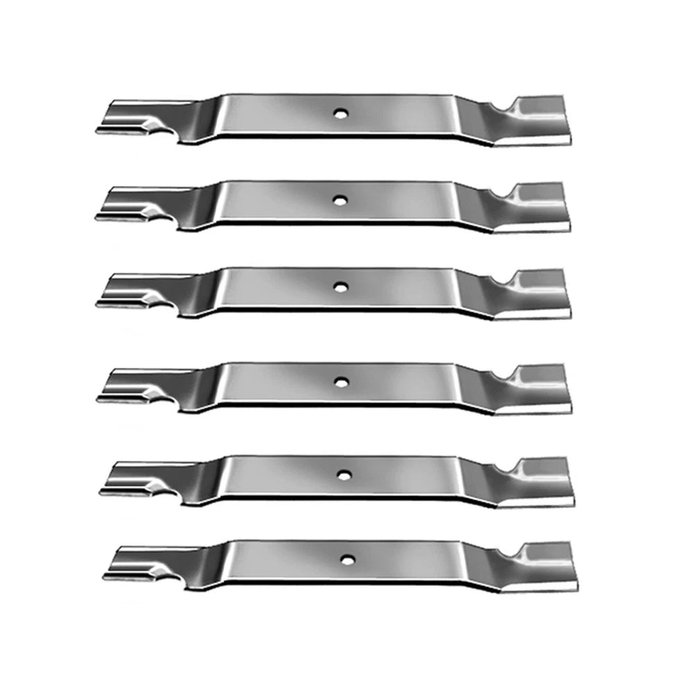 (6) 21" X 1/2" Notched Lift Blades 320243 Fits Grasshopper Duramax