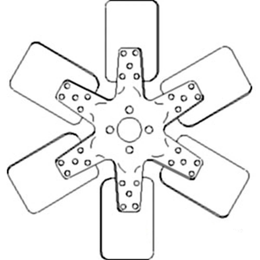 A-a173962 Fan, 6 Blade - Fits Case Ih Diesel Models 480b, 480ck, 530,