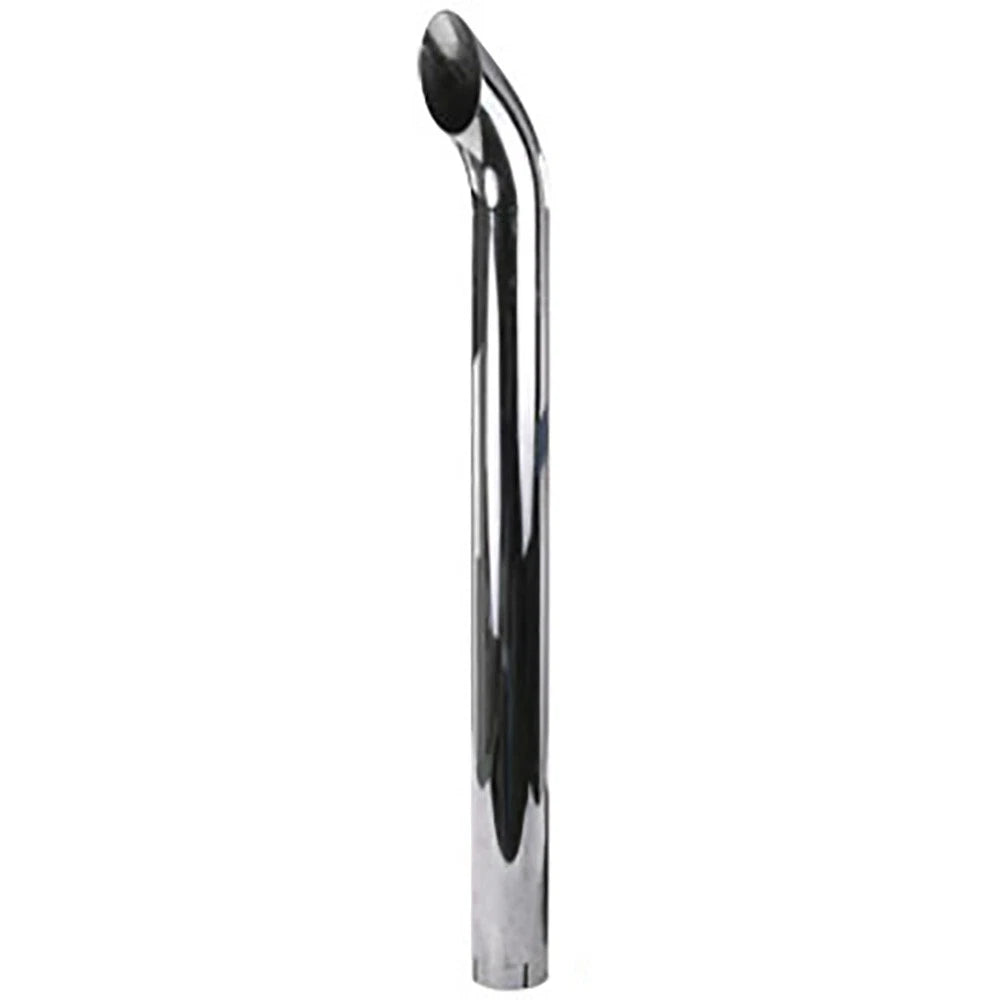 Fits John Deere 48" Chrome 3 3/4" Id Curved Exhaust Stack Pipe Slotted