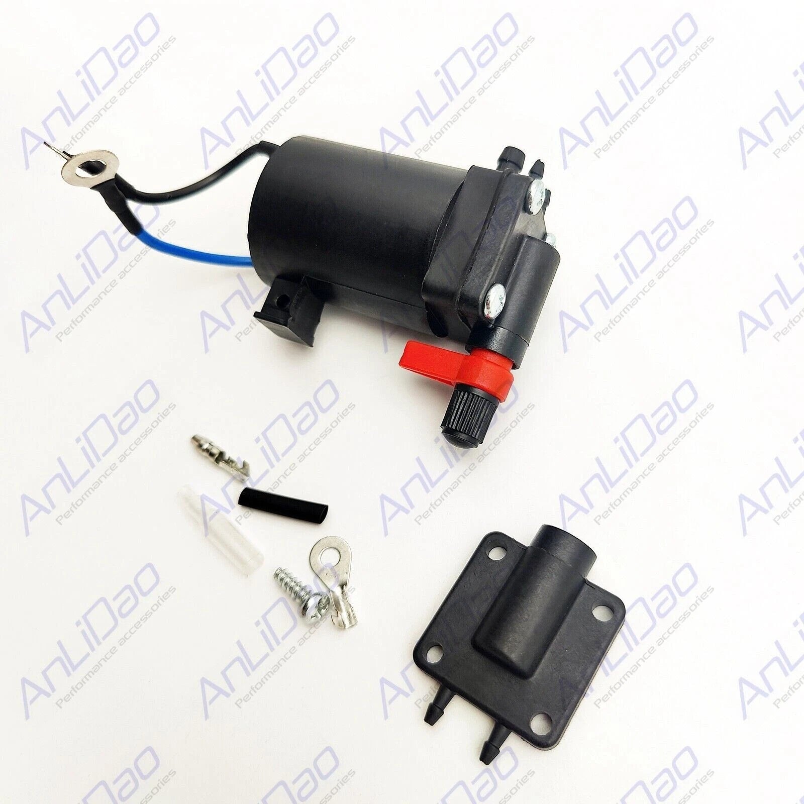 Fit Johnson Evinrude Fuel Primer Choke Solenoid Valve Two Nipple