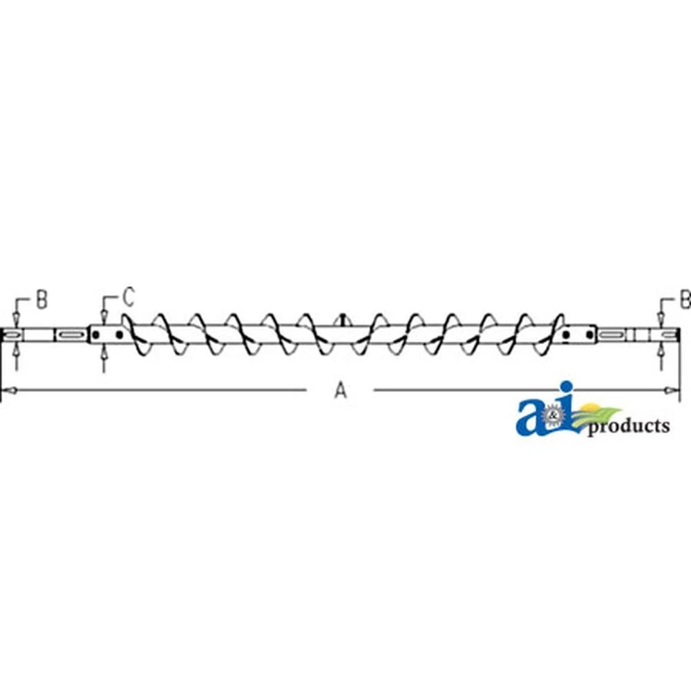 84400769 Auger; Bottom Tailing Elevator, Extended Wear