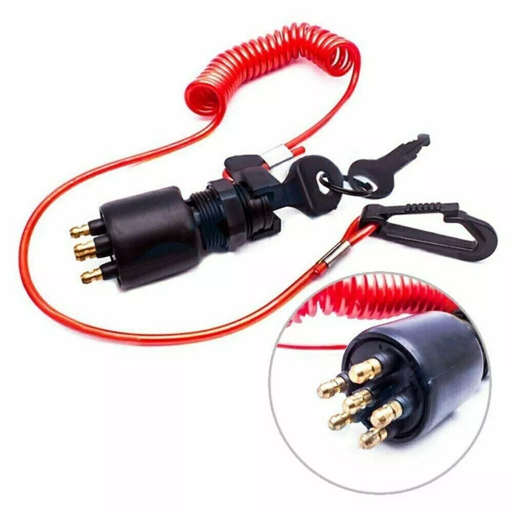 Ignition Switch & Lanyard OMC Johnson Evinrude 1996 by OMC