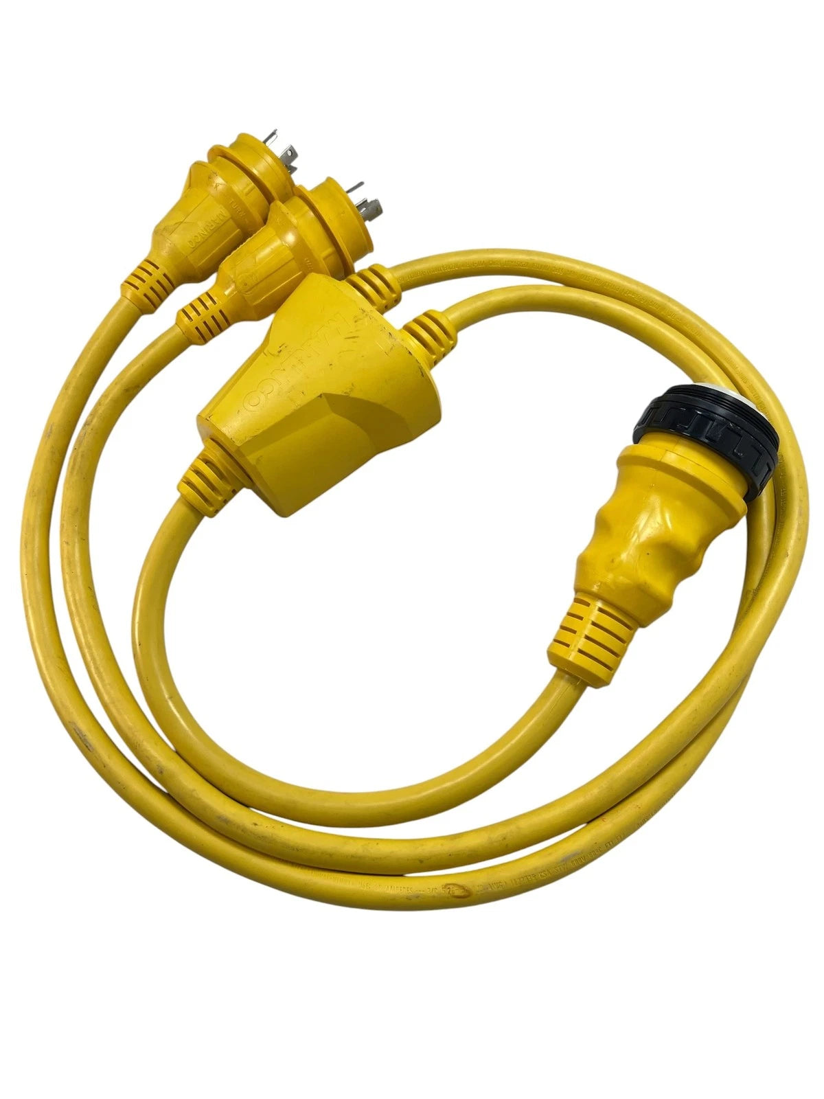 Marinco Y-adapter 2-30a 125V Locking To 50a 125/250V Locking Reverse