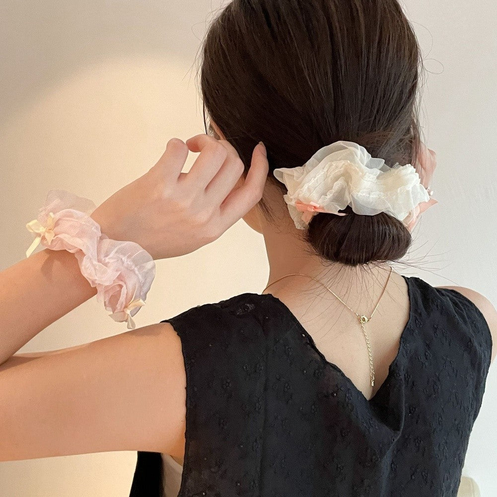 Korean Bow Scrunchie Elastic Headband