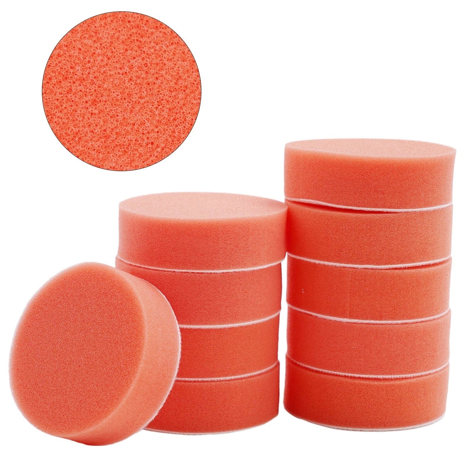 Perfectly Clean & Shiny Car Polishing Pads 75mm Orange Sponge Pads
