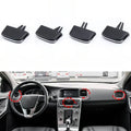 For Volvo S60 For V60 Ac Vent Slider Tab Black Abs 4.039cm X 2.731cm