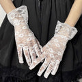 Women's Black Lace Gloves
