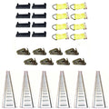E-track Tie-down Kit 6 Galvanized 5' Horizontal Rails 8 End