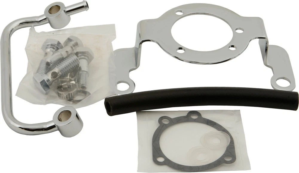 Harddrive Complete Mnt Kit Breather Tube Chrome For