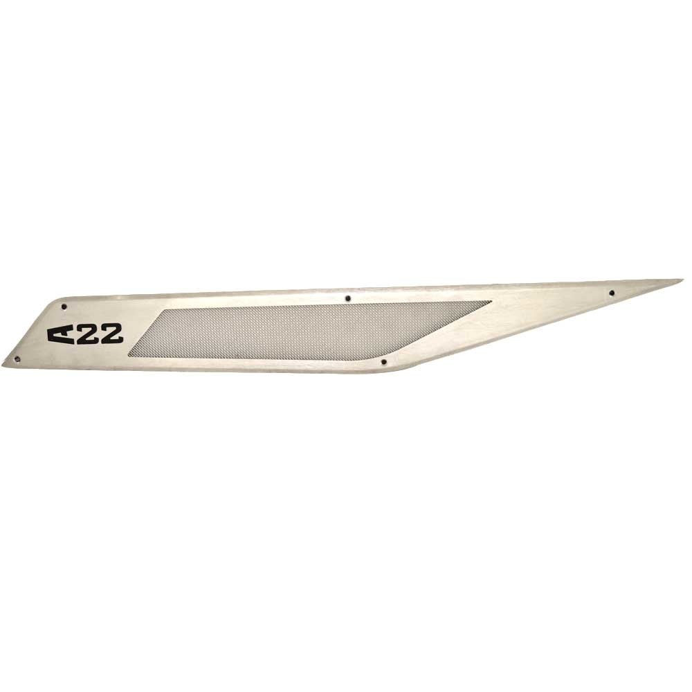 Stern Vent Grille Axis Boat A22 Brushed Aluminum by Axis