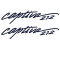 Boat Decals Captiva 212 Blue Stickers Pair by Rinker