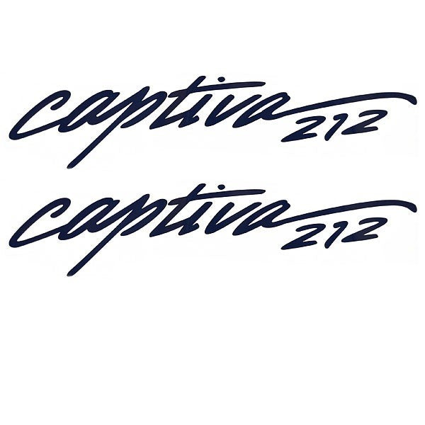 Boat Decals Captiva 212 Blue Stickers Pair by Rinker