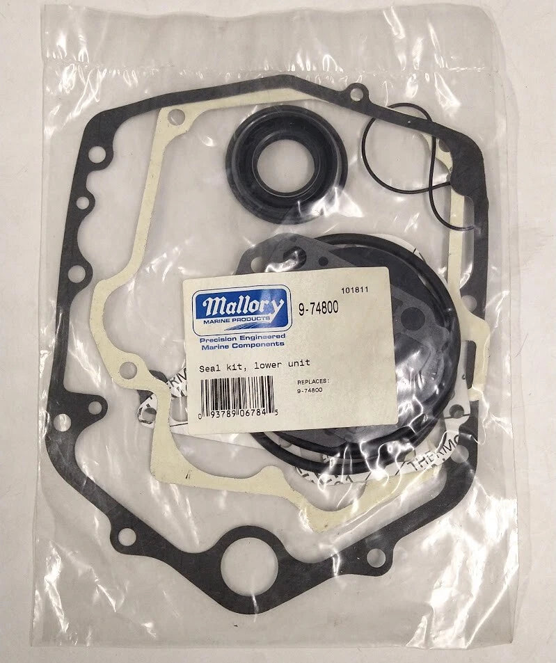'-New- Mallory Marine 9-74800, Lower Unit Seal Kit, Oem