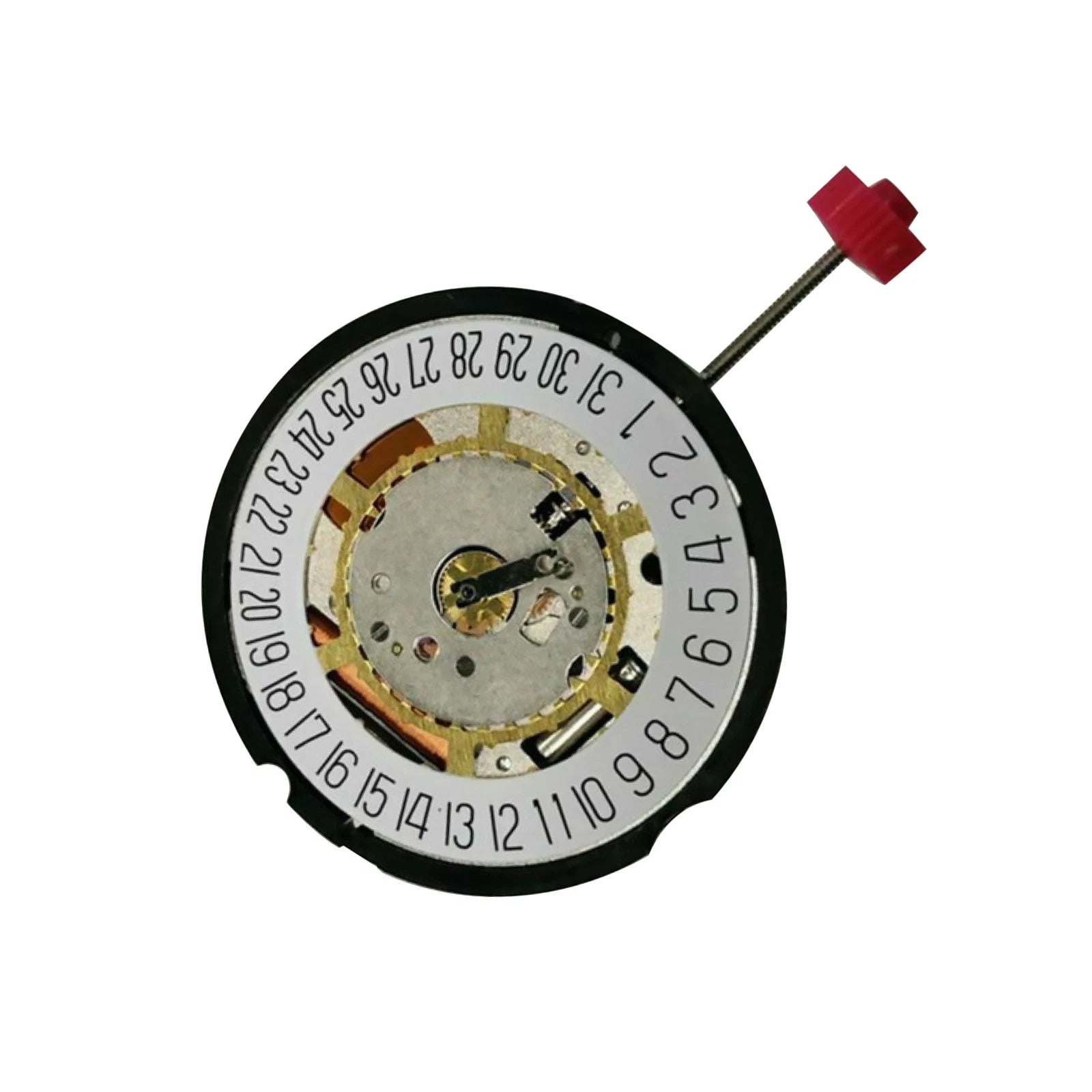 26mm Date @ 3/ 6 3-hand Quartz Watch Movement With Stem & Battery For