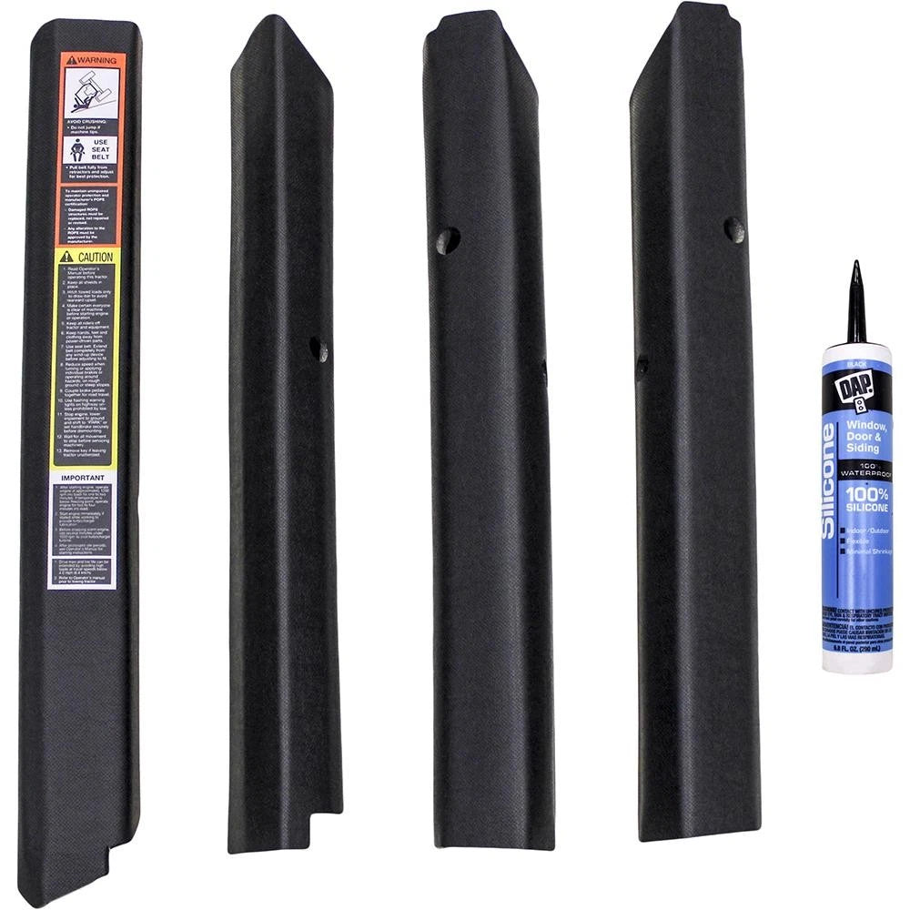 Amss4149 Qwik Fit Corner Post Kit, Black Vinyl