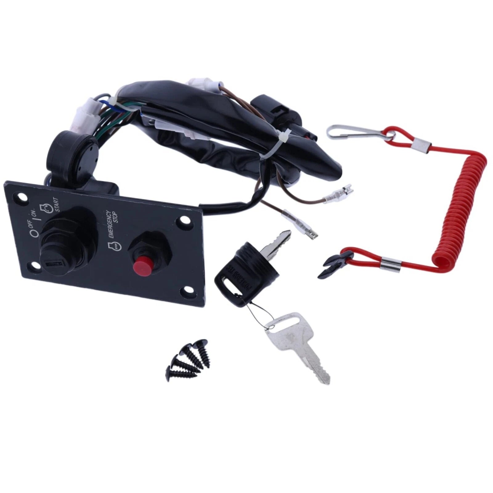 Outboard Single Ignition Key Switch Panel For | Hook & Hull Co