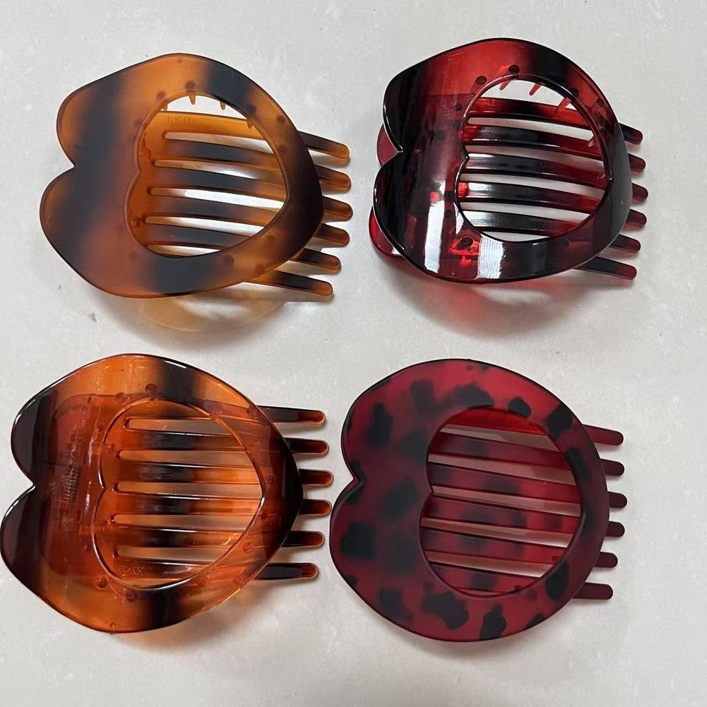Heart Hair Accessory Ponytail Styling Clip