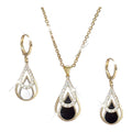 Heart Drop Necklace Jewelry Set