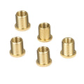 Gold 5pc Gear Shift Knob Thread Adapter Nut Insert Kit For M12x1 25