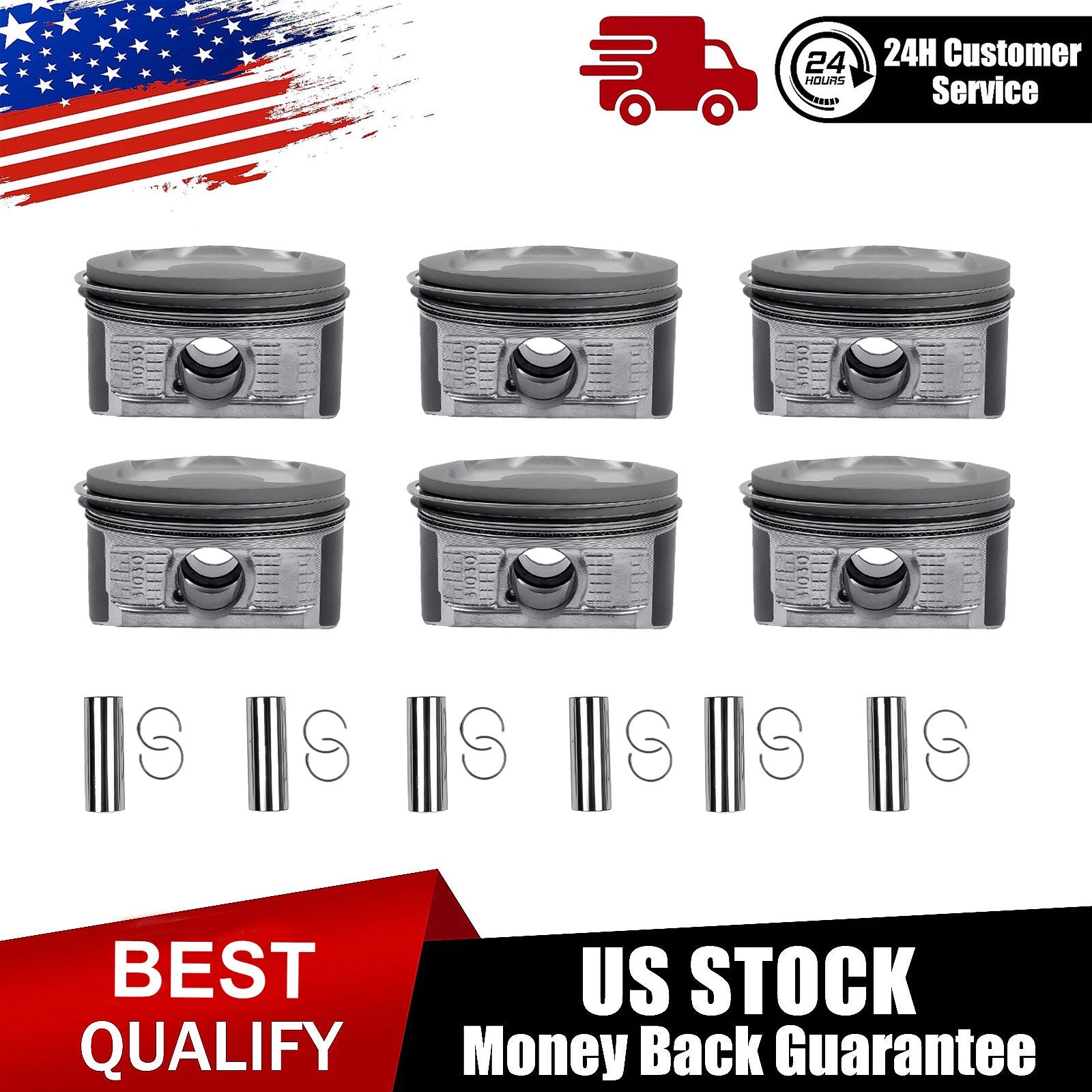Piston & Rings Kit for 03-09 4Runner Tacoma