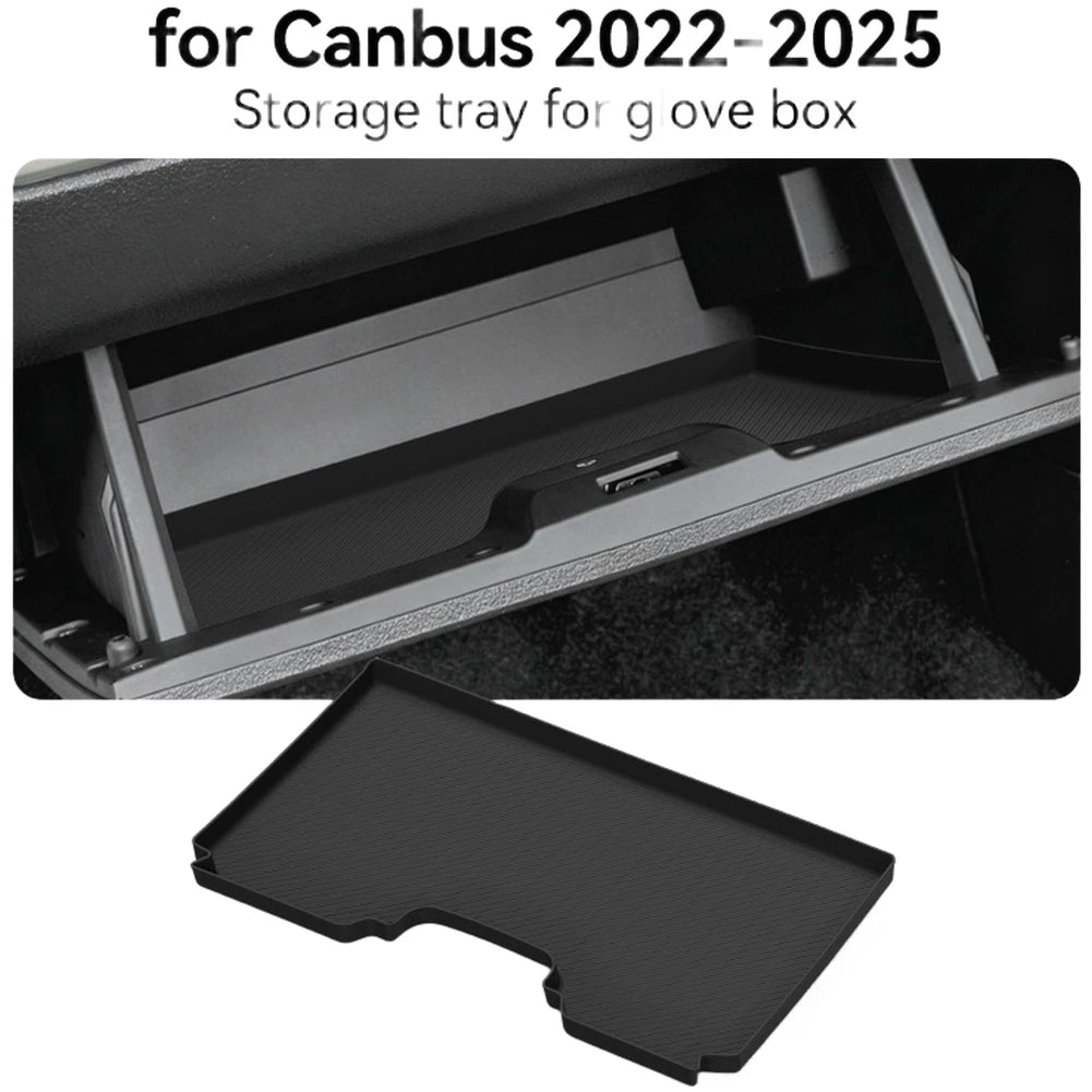 Easy Install Silicone Glove Box Storage Tray Designed For Canbus Cars