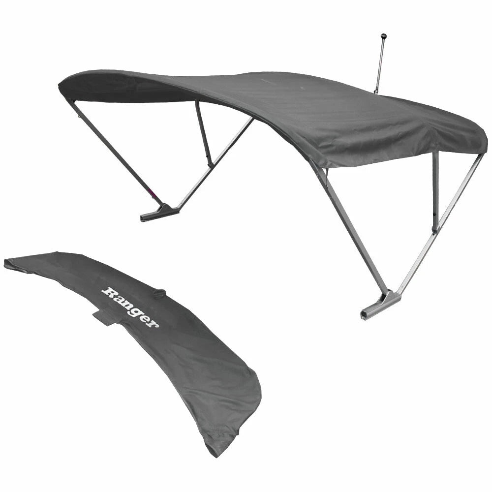 Ranger Pontoon Boat Power Bimini Top 362153 | Charcoal 102-104 Inch