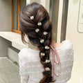 Rhinestone Flower Hair Clip Gripper