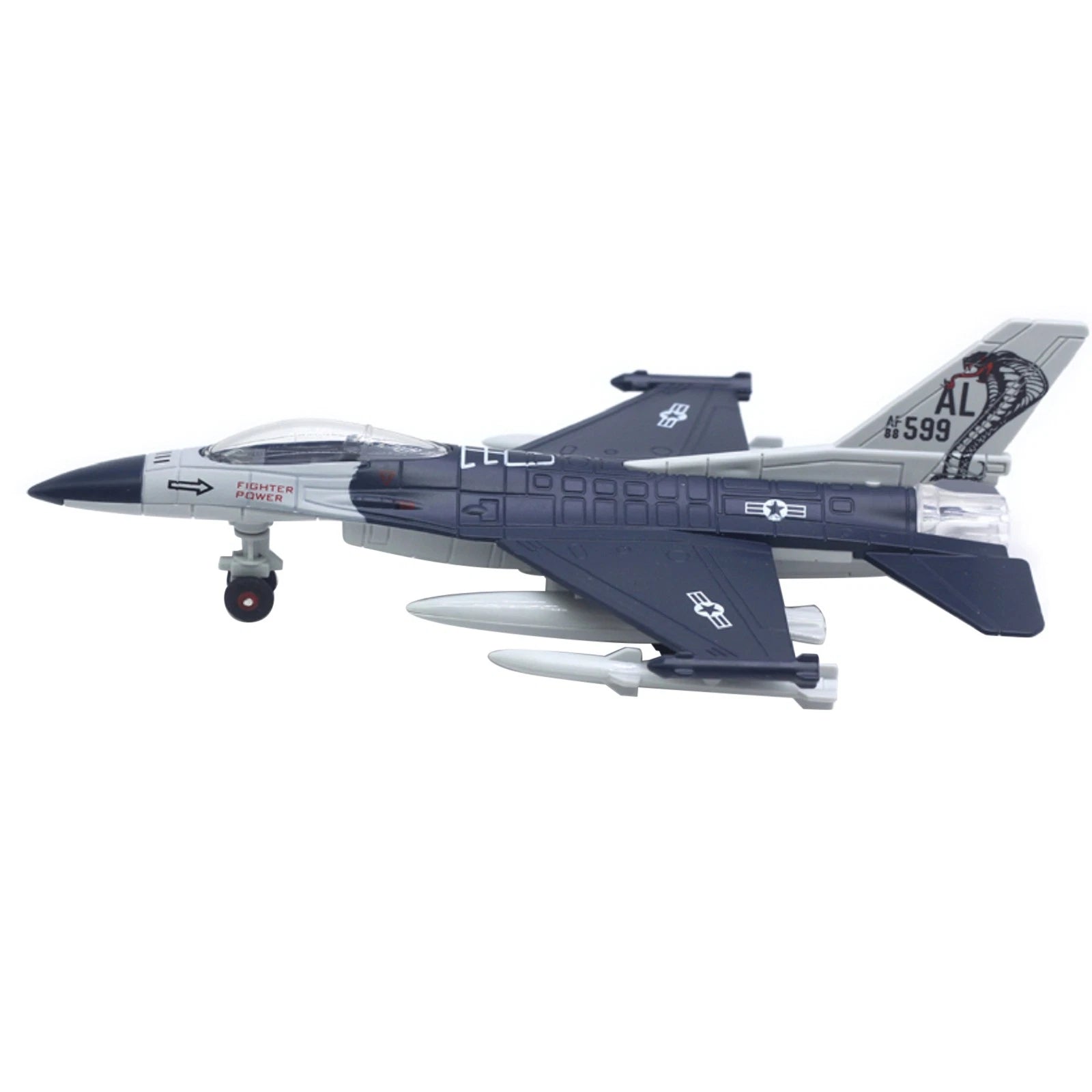 22cm 1/100 Lights&sound F16 Jet Aircraft Alloy Fighter Aircraft Plane