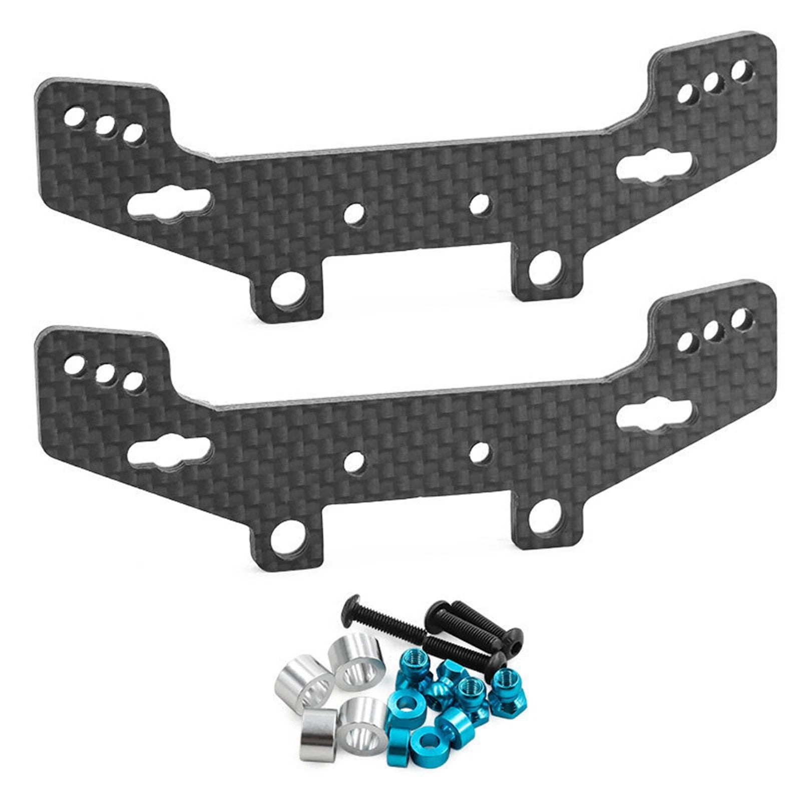 Carbon Front Rear Shock Tower Hop Up Repair Parts For Tamiya Tt02r