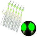 Mackerel Feathers Noctilucine Hooks for Fishing