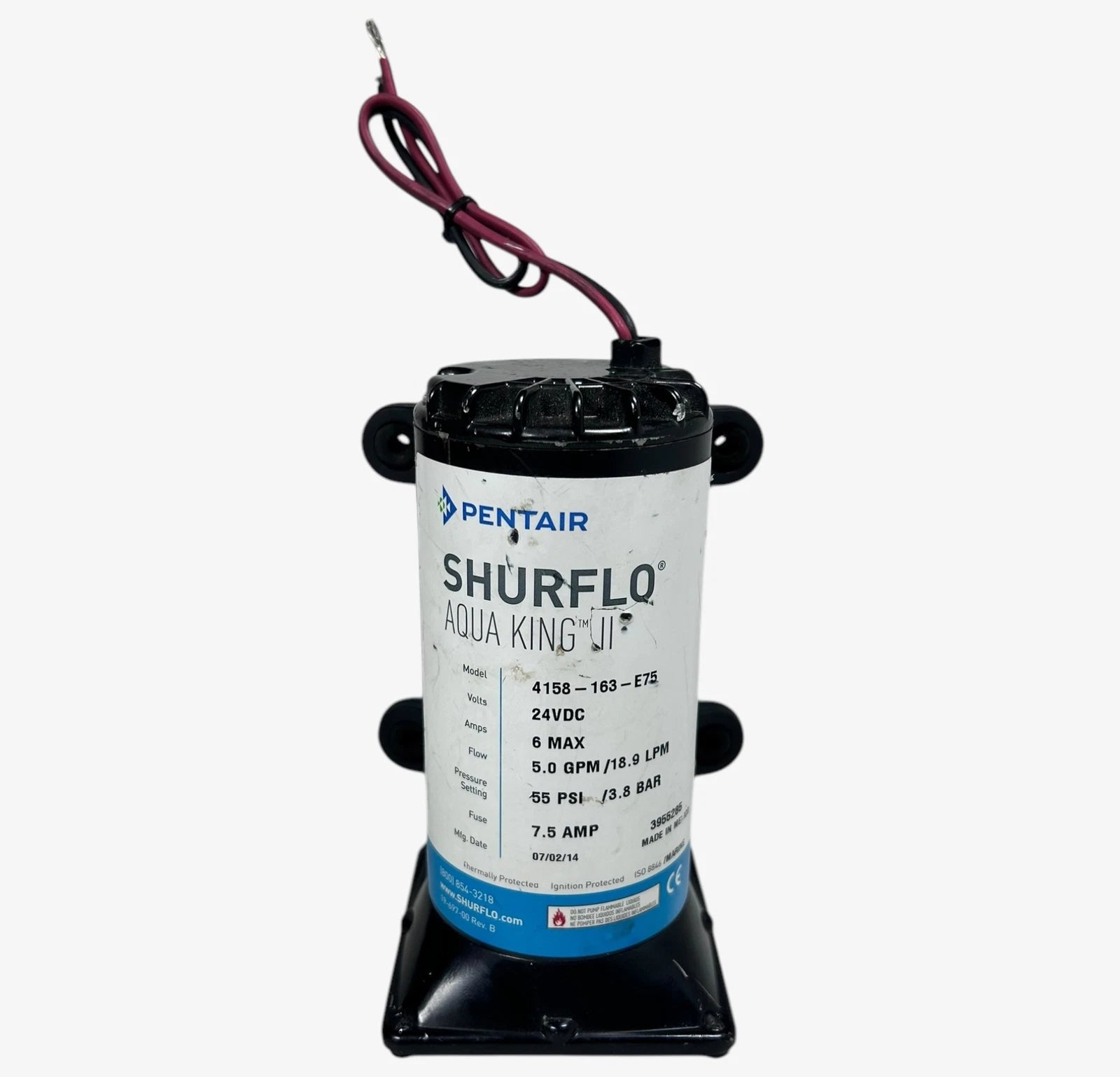 Pentair Shurflo 4158-163-e75, Aqua King Ii Water Pump Replacement