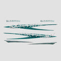 Glastron Boat Graphic Decals SX Silver Teal by Glastron