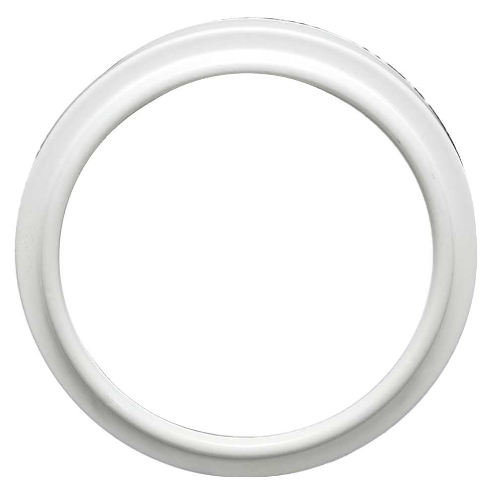 Livorsi Boat Gauge Bezel White Aluminum 3 1/8 Inch ID by Livorsi