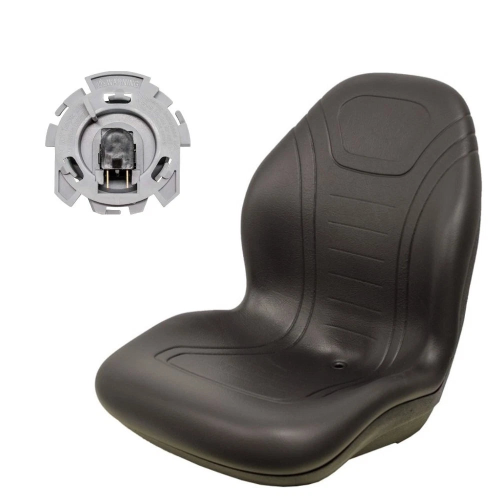 Black Seat Fits John Deere Skid Steer 675 675b 4475 5575 6675 7775