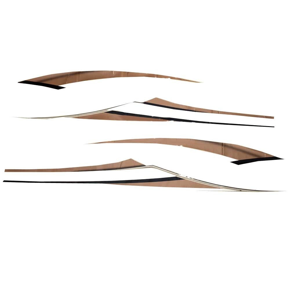 Pontoon Boat Graphic Decal Kit Bronze by Weeres