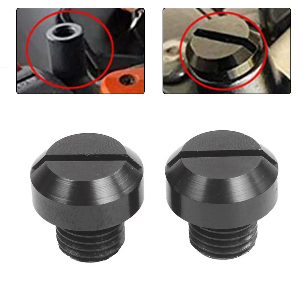 Replacement Mirror Hole Rearview Mirror Parts Metal 2pc/set