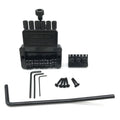 1 Set Diy 6 String Saddle Headless Electric Guitar Bridge Tailpiece