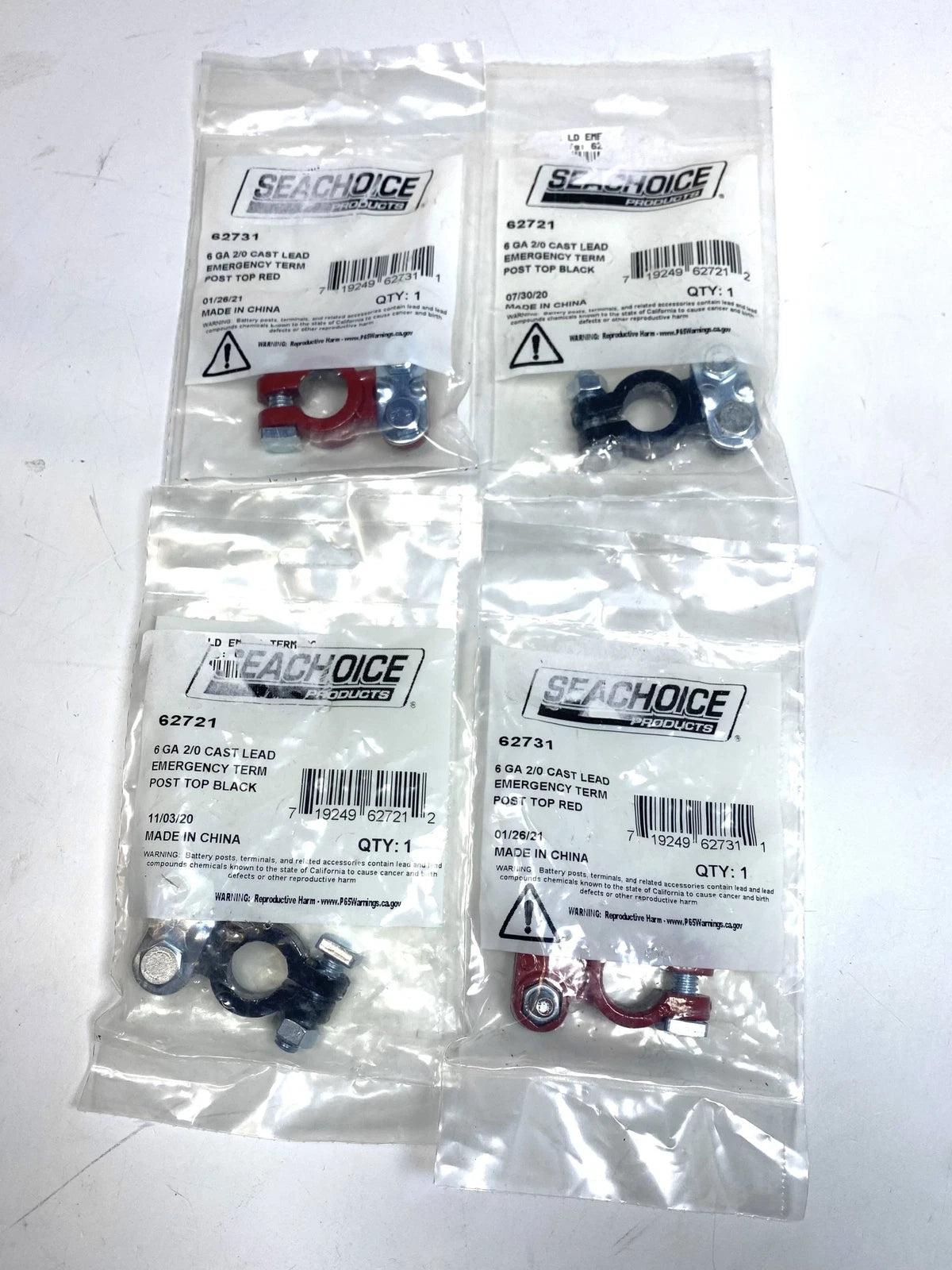 '-New- Seachoice 62731 - 62721 , Red &Amp; Black Battery Terminal