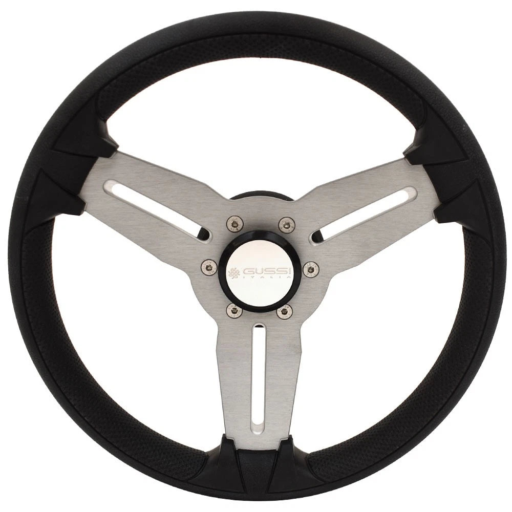 Gussi Italia Boat Steering Wheel 3015a3511ma | 15a 13 3/4in Aluminum