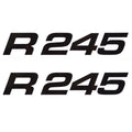Robalo Boat Decal Stickers | R245 Black 8 1/2 x 1 1/2 Inch (Pair)Opens